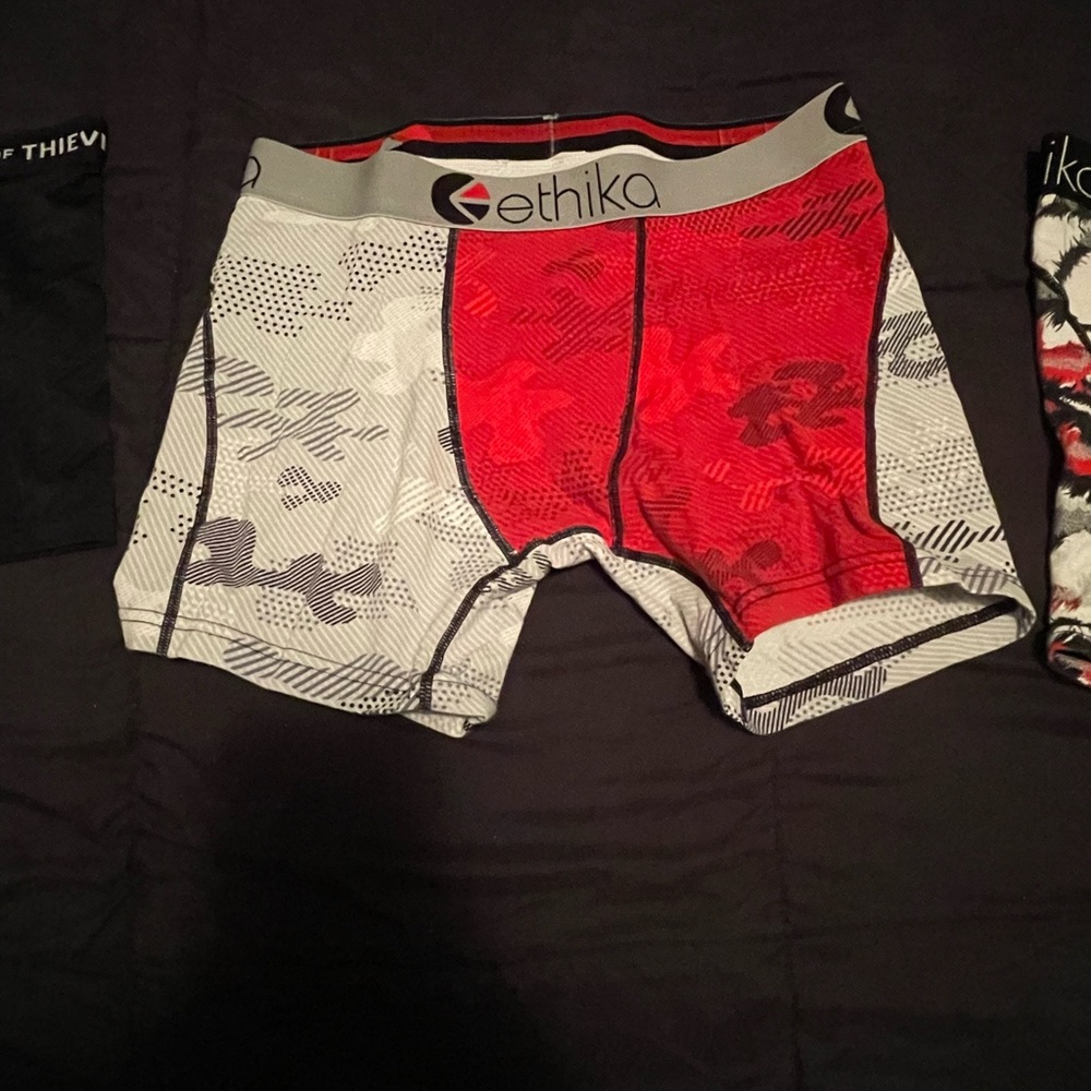 Ethika Red and Gray Boxer Briefs Athletic Fit